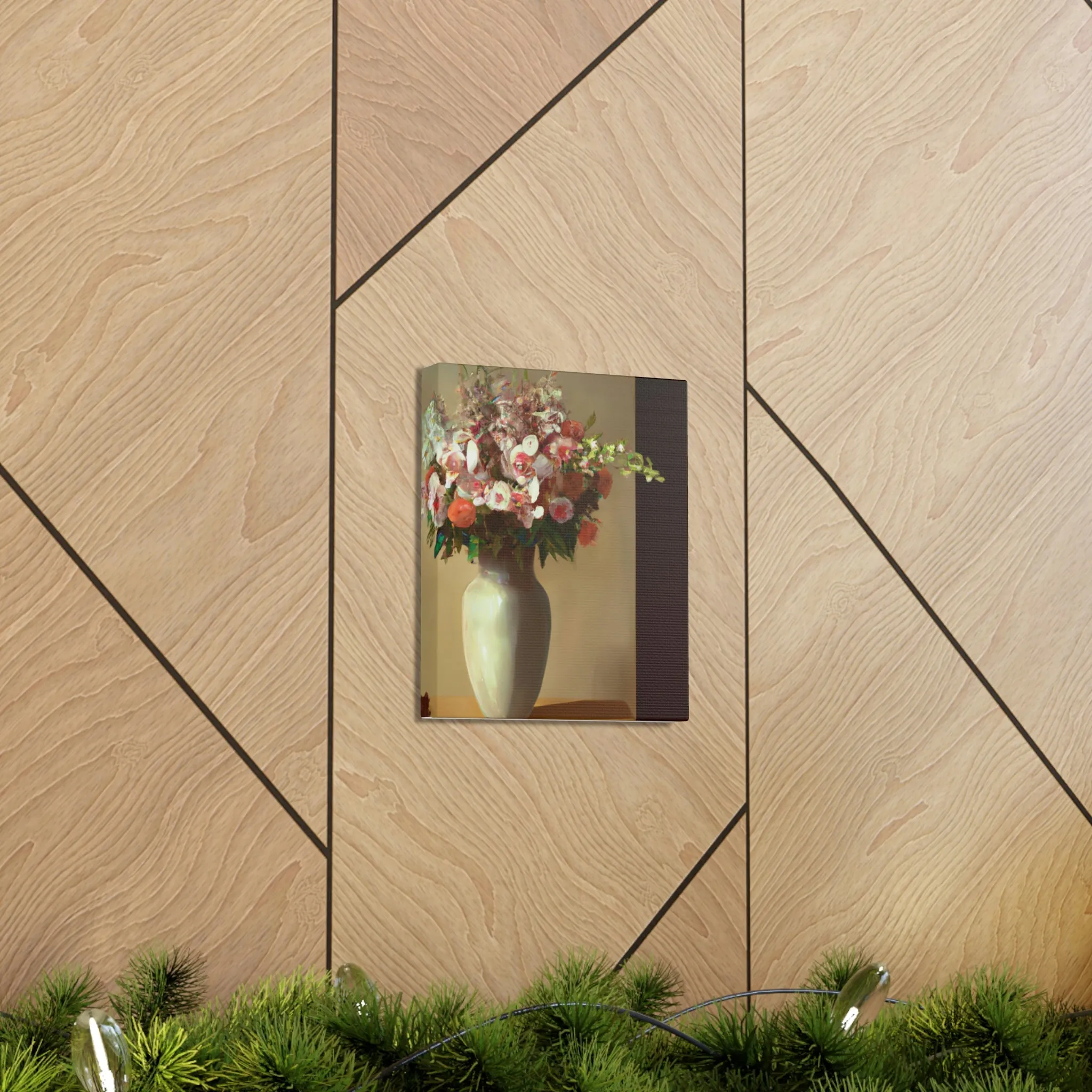 "Beautiful Floral Vase" - Canvas