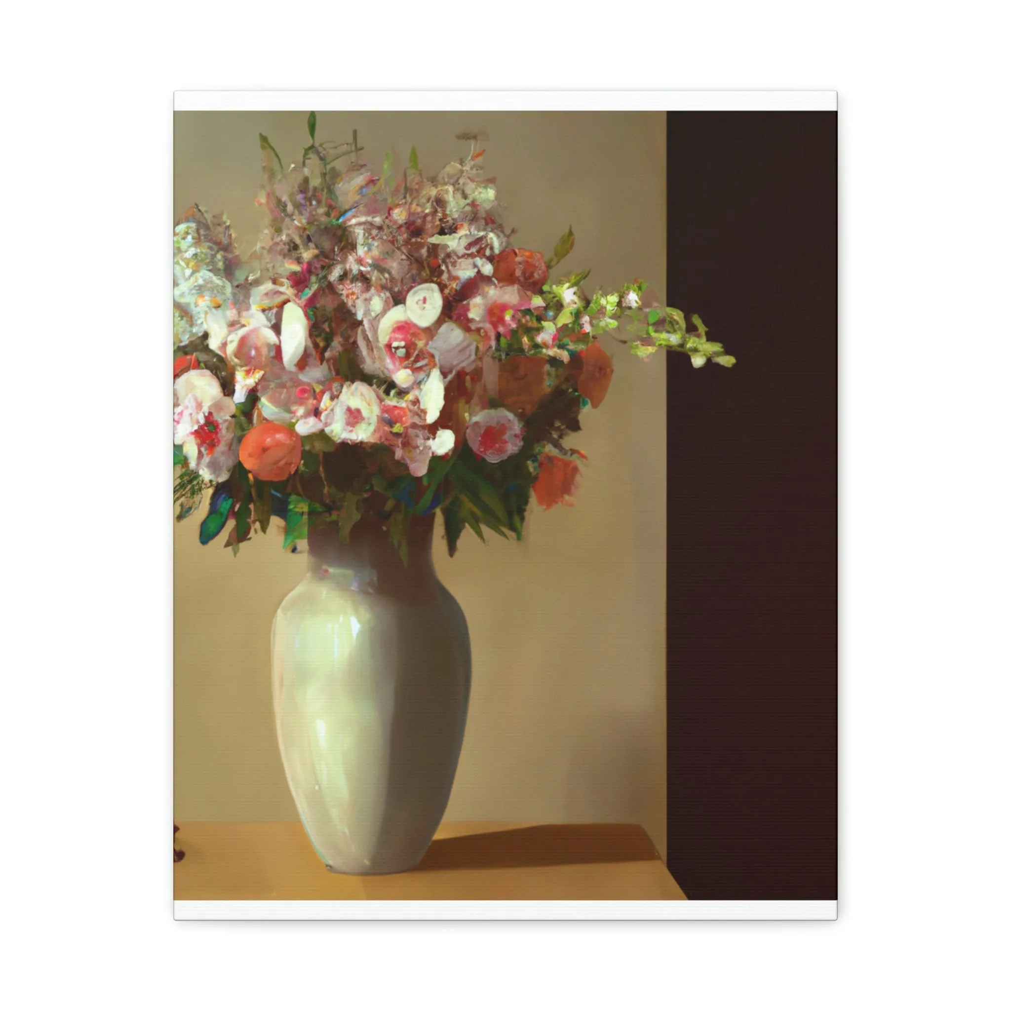 "Beautiful Floral Vase" - Canvas