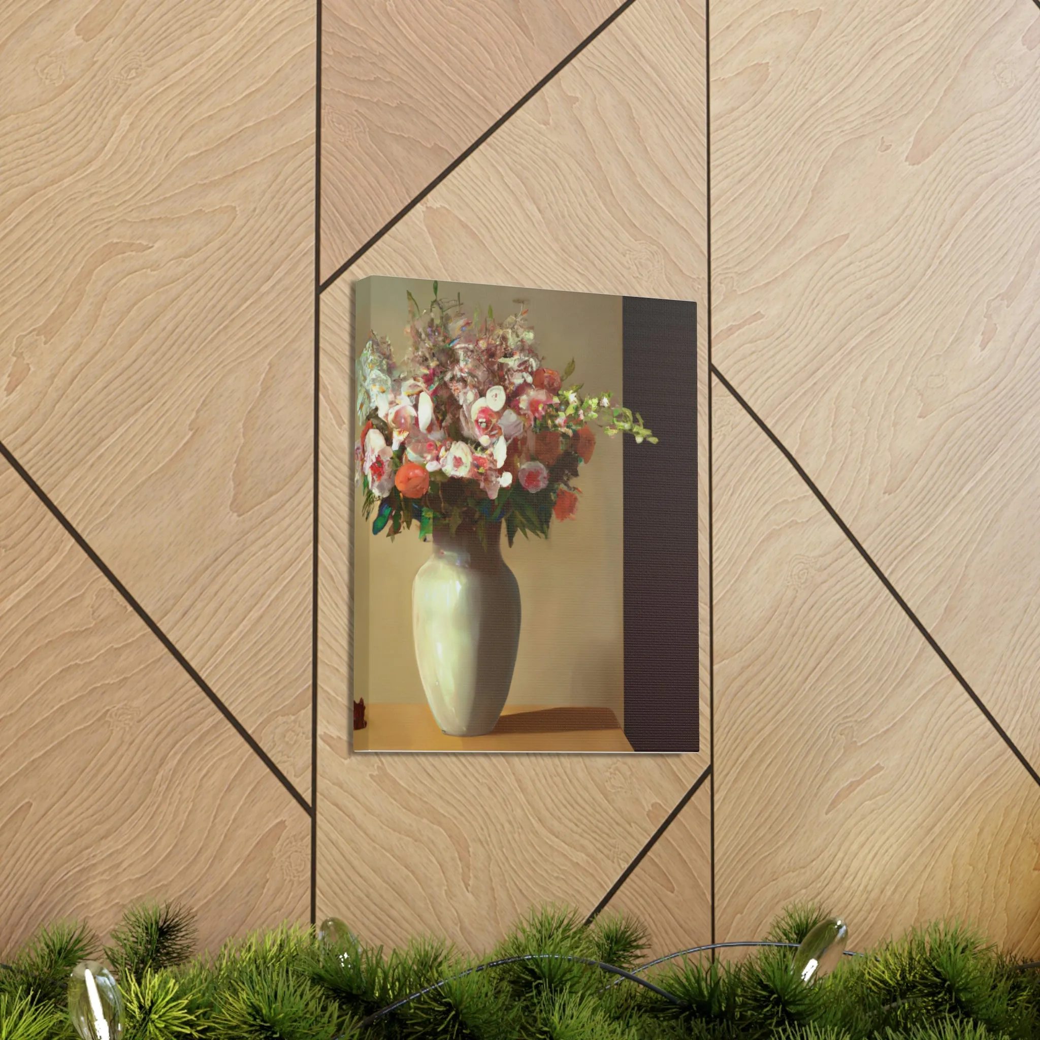 "Beautiful Floral Vase" - Canvas