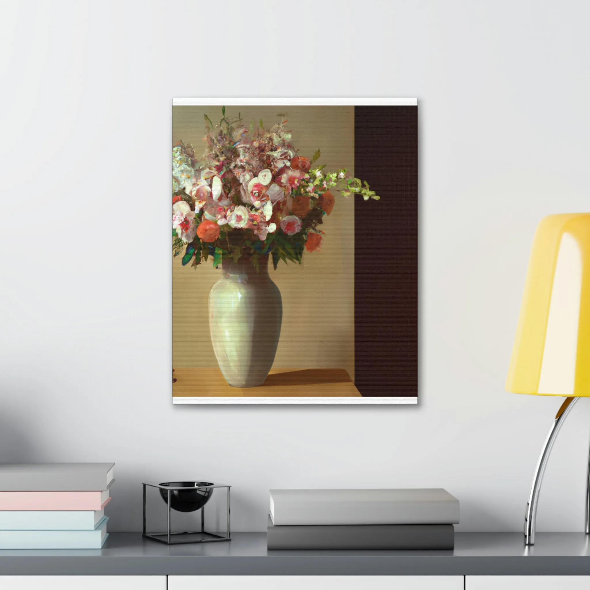 "Beautiful Floral Vase" - Canvas