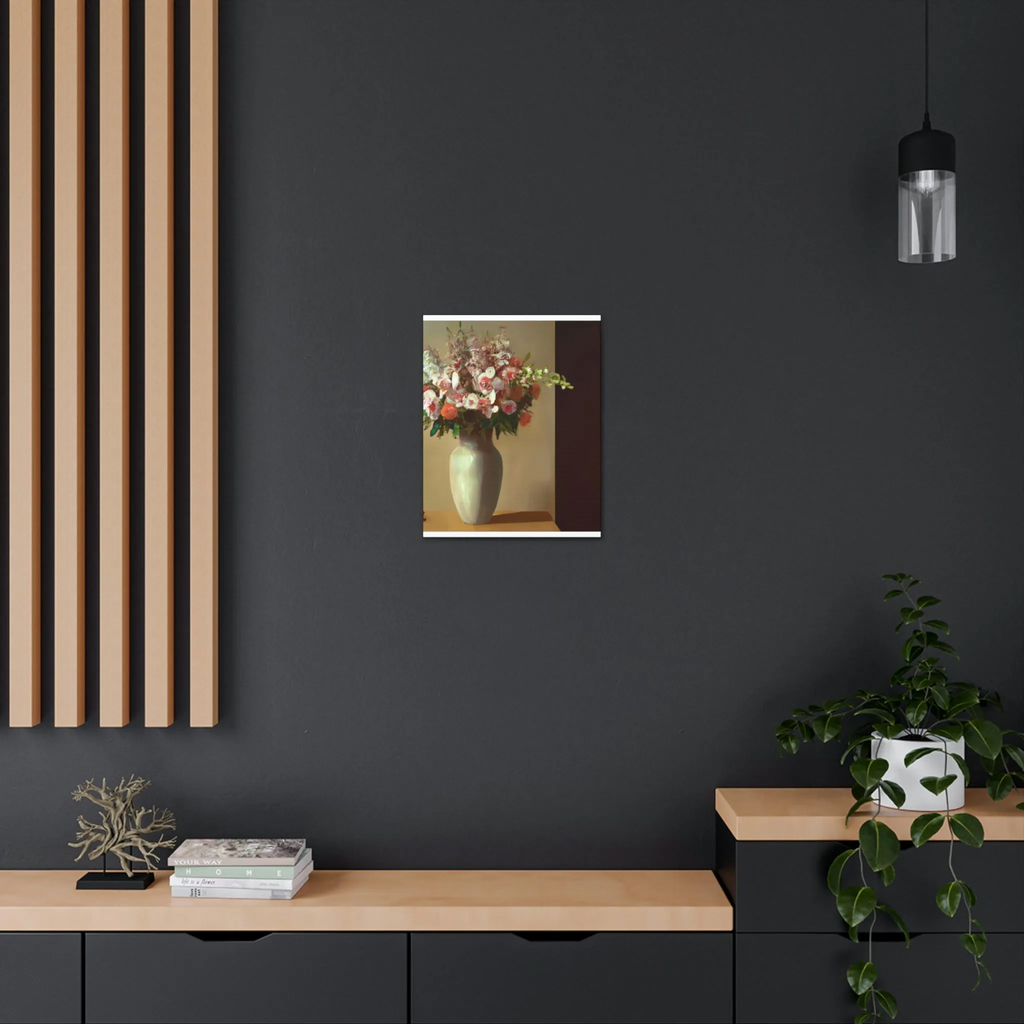 "Beautiful Floral Vase" - Canvas