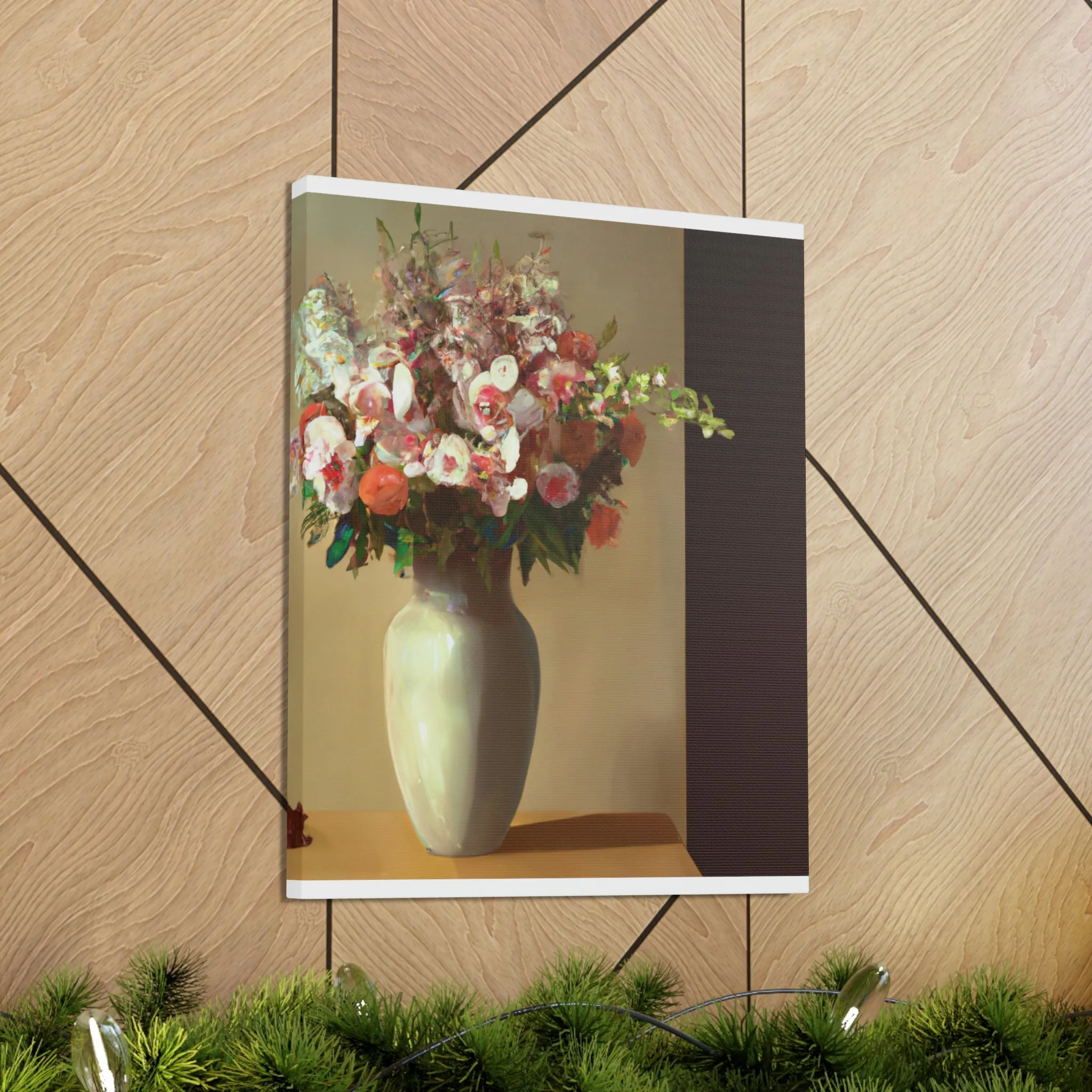 "Beautiful Floral Vase" - Canvas