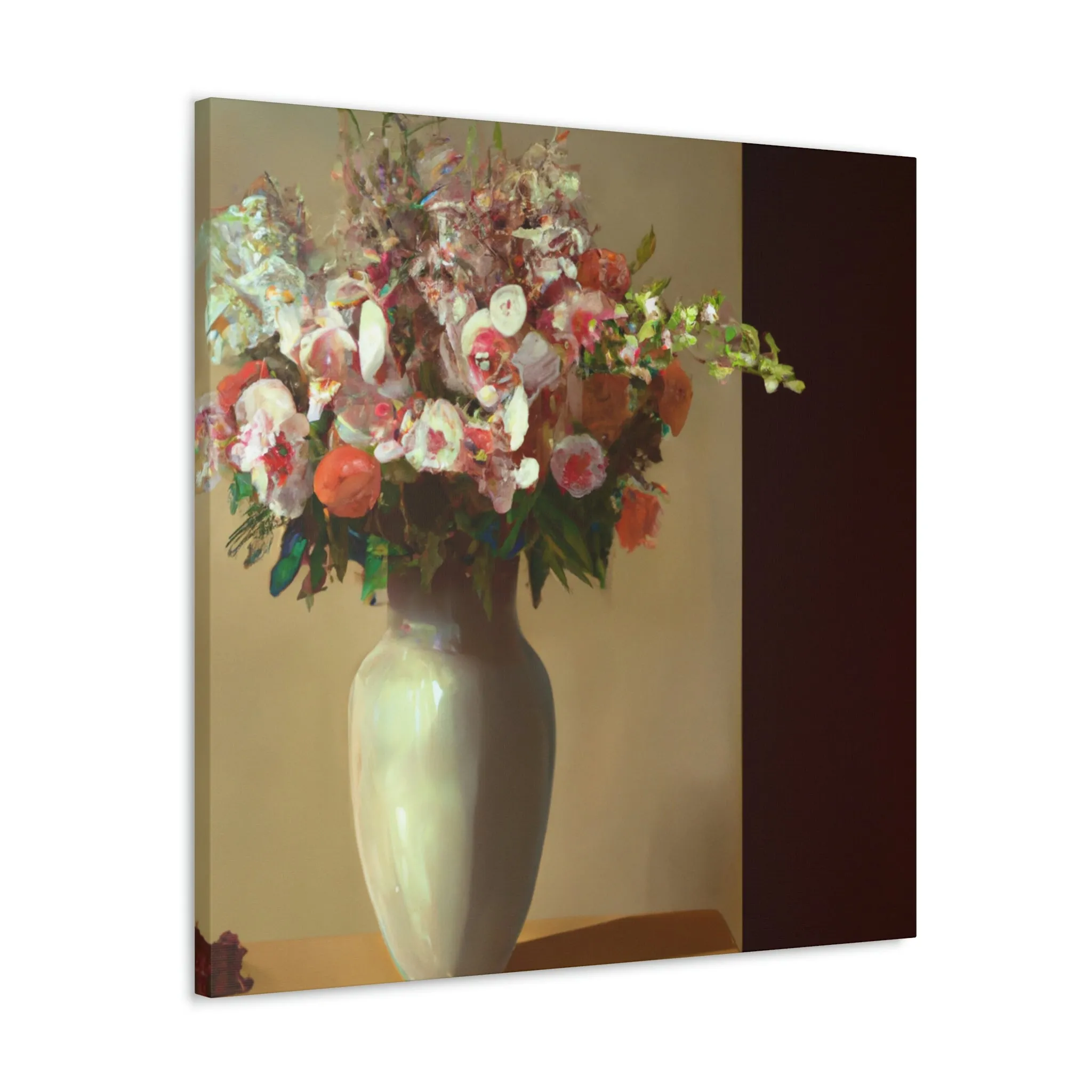 "Beautiful Floral Vase" - Canvas