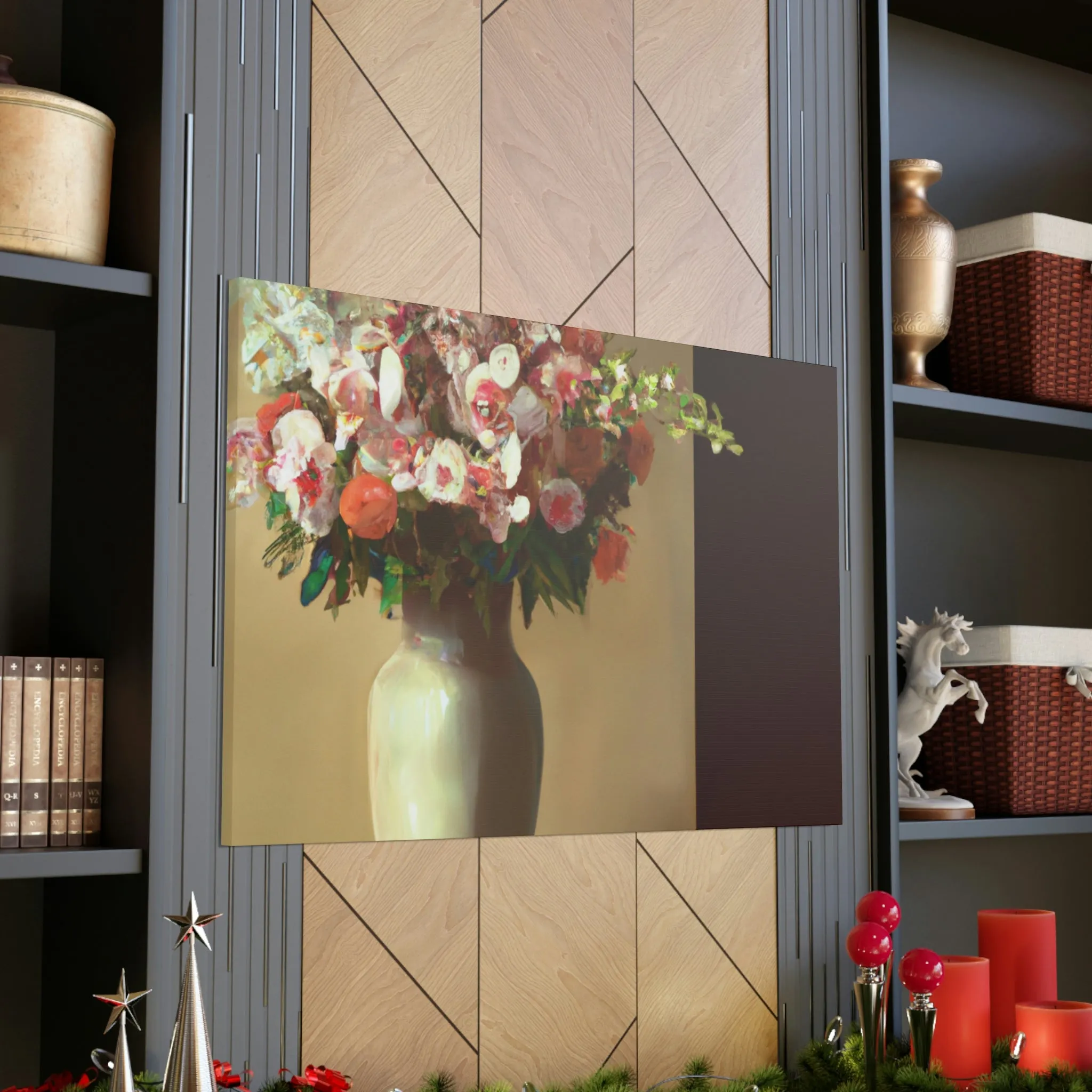 "Beautiful Floral Vase" - Canvas