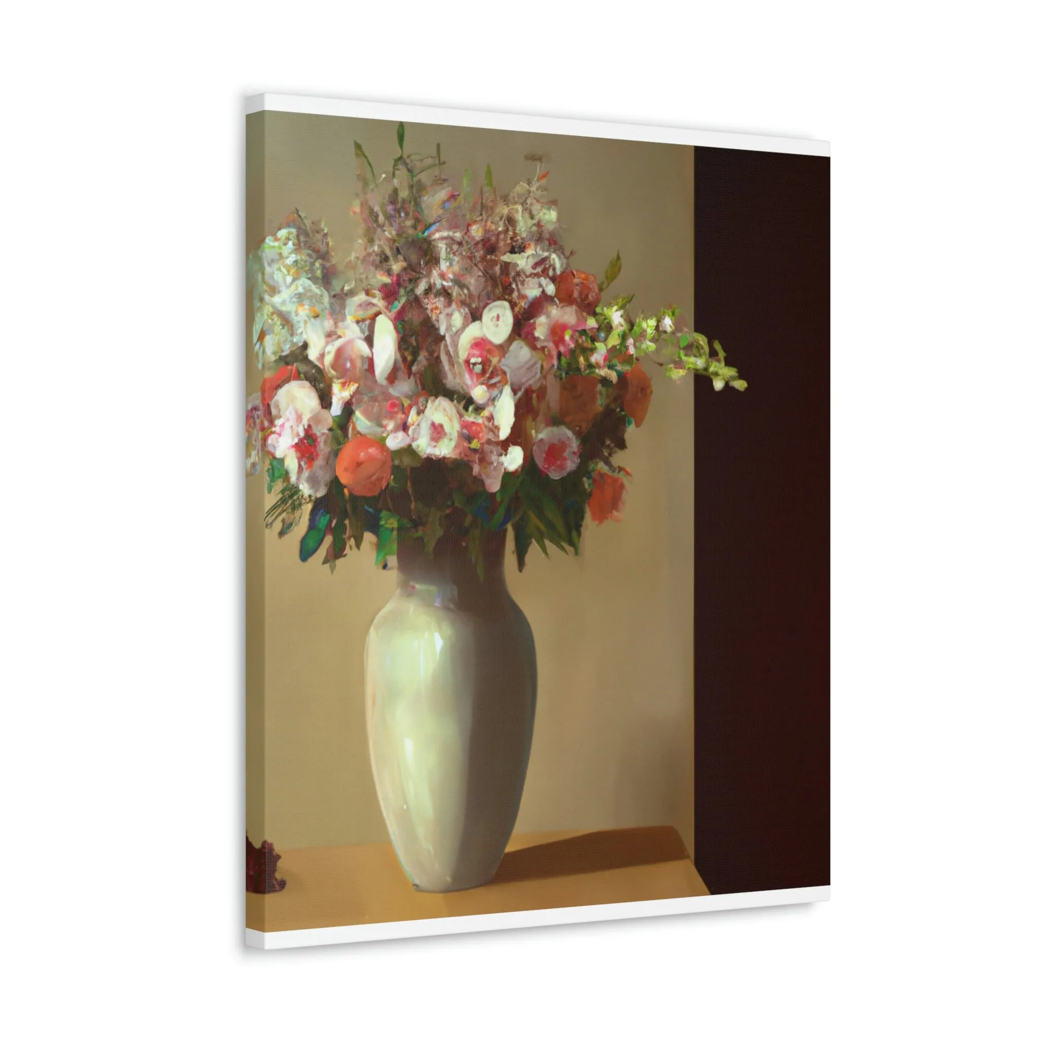 "Beautiful Floral Vase" - Canvas
