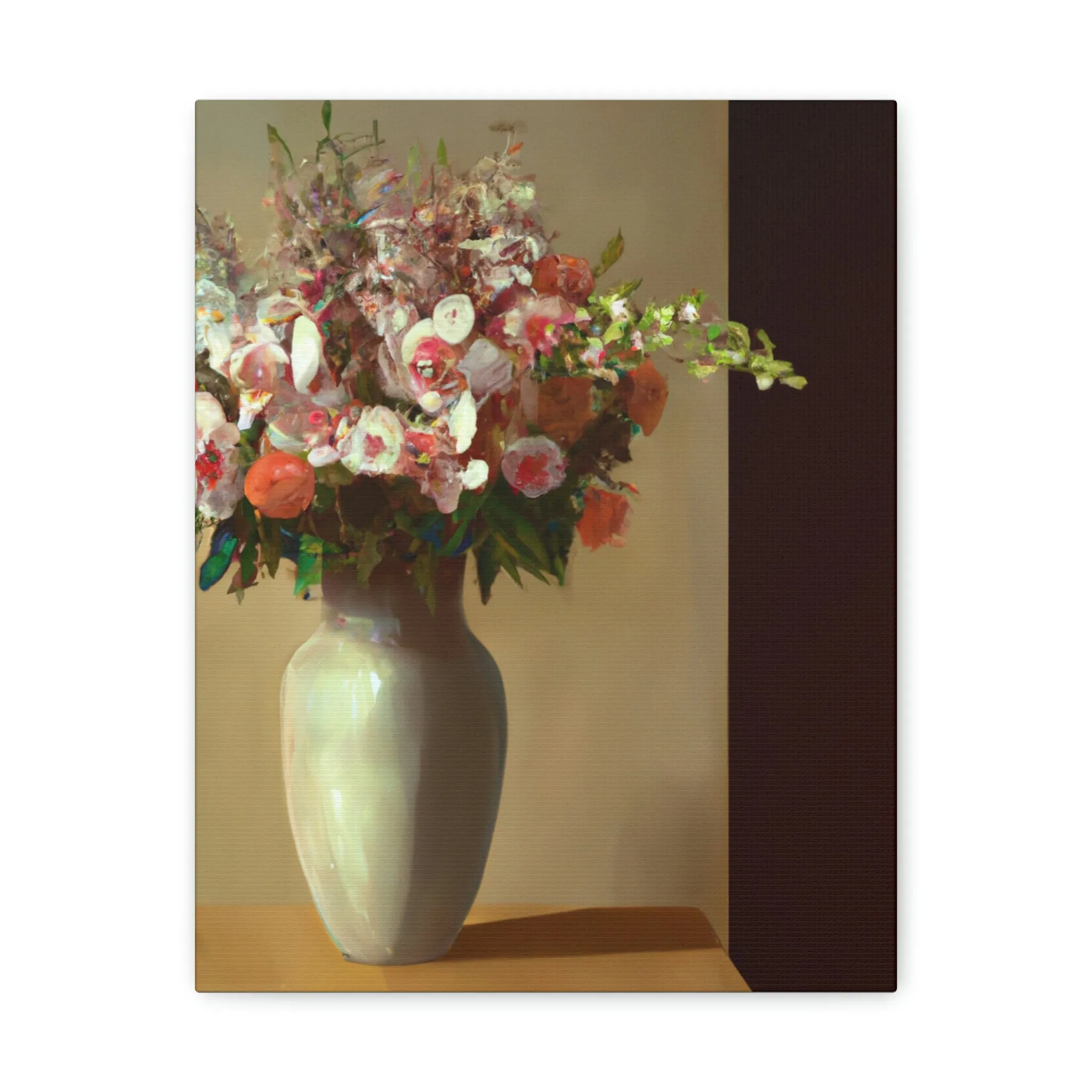 "Beautiful Floral Vase" - Canvas
