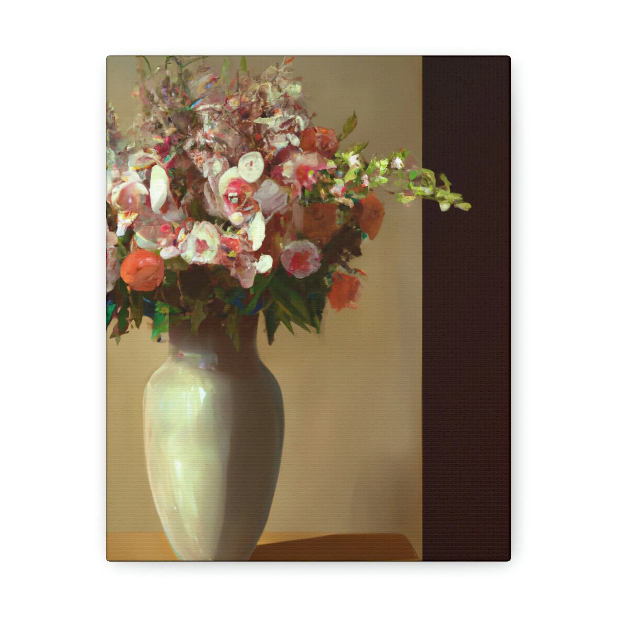 "Beautiful Floral Vase" - Canvas