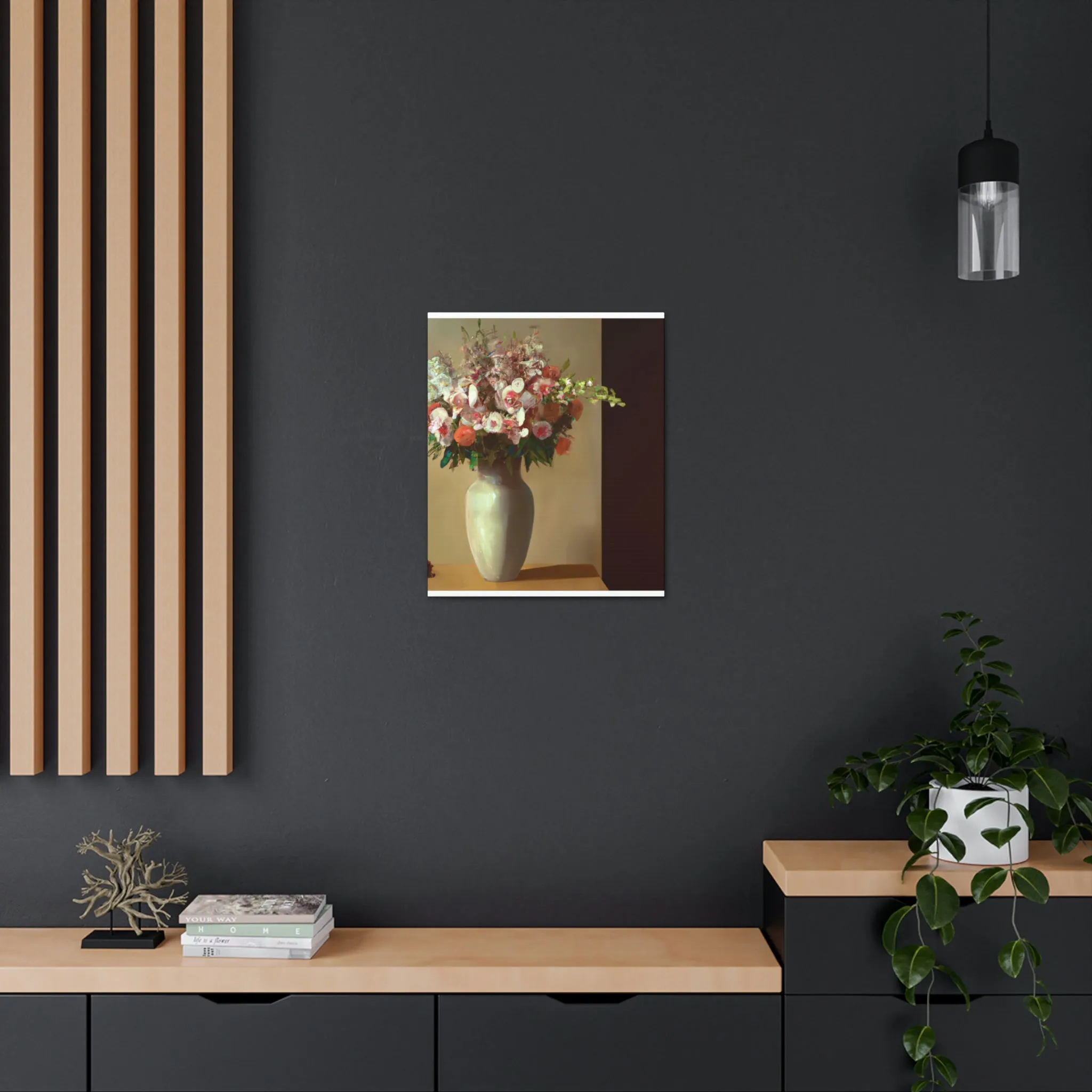 "Beautiful Floral Vase" - Canvas