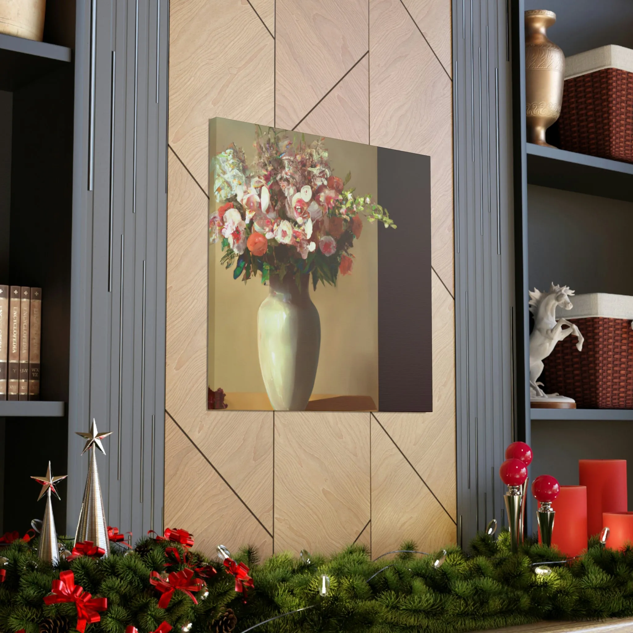 "Beautiful Floral Vase" - Canvas