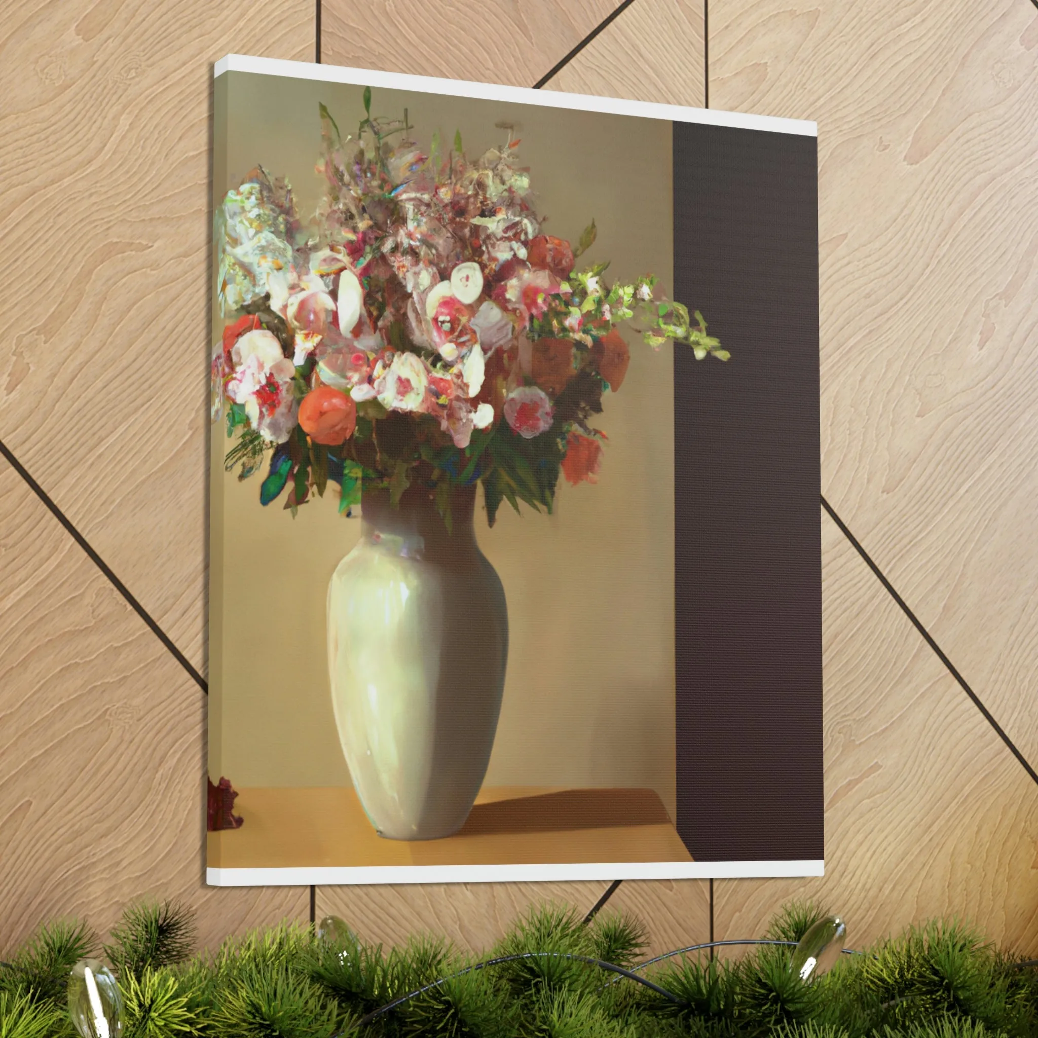 "Beautiful Floral Vase" - Canvas