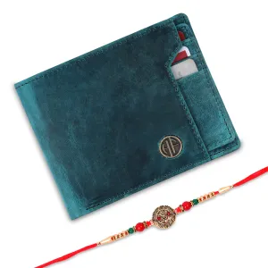 Rakhi for Brother with Gift Box, Rakhi Gift for Brother with Leather Wallet for Men