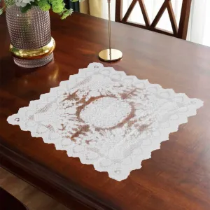 Rectangle Shape Floral Design Net Table Mate