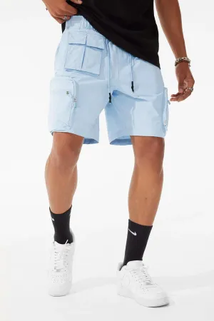 Retro - Altitude Cargo Shorts - Sky Blue