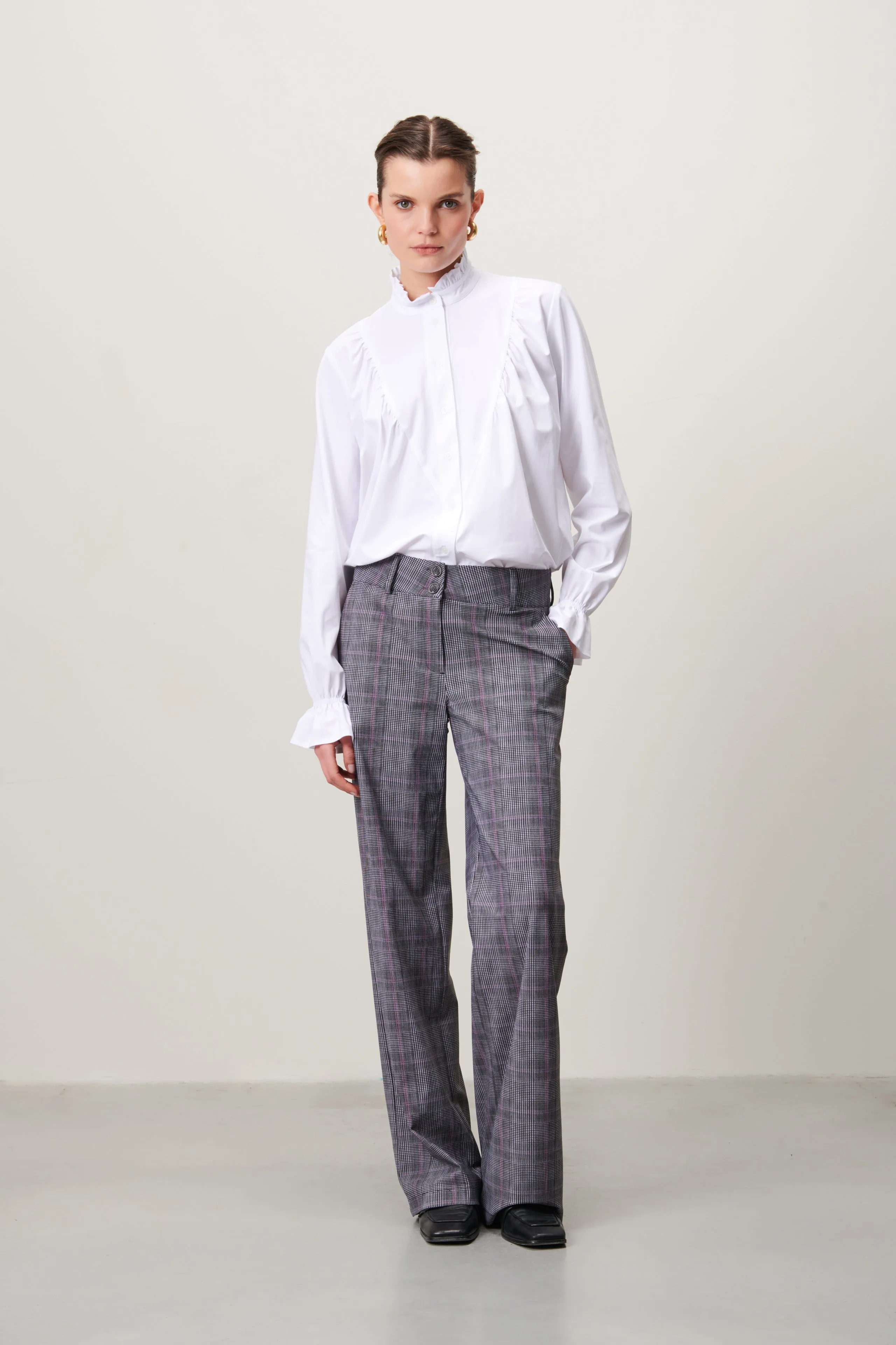 Roberta Blouse Technical Jersey | White