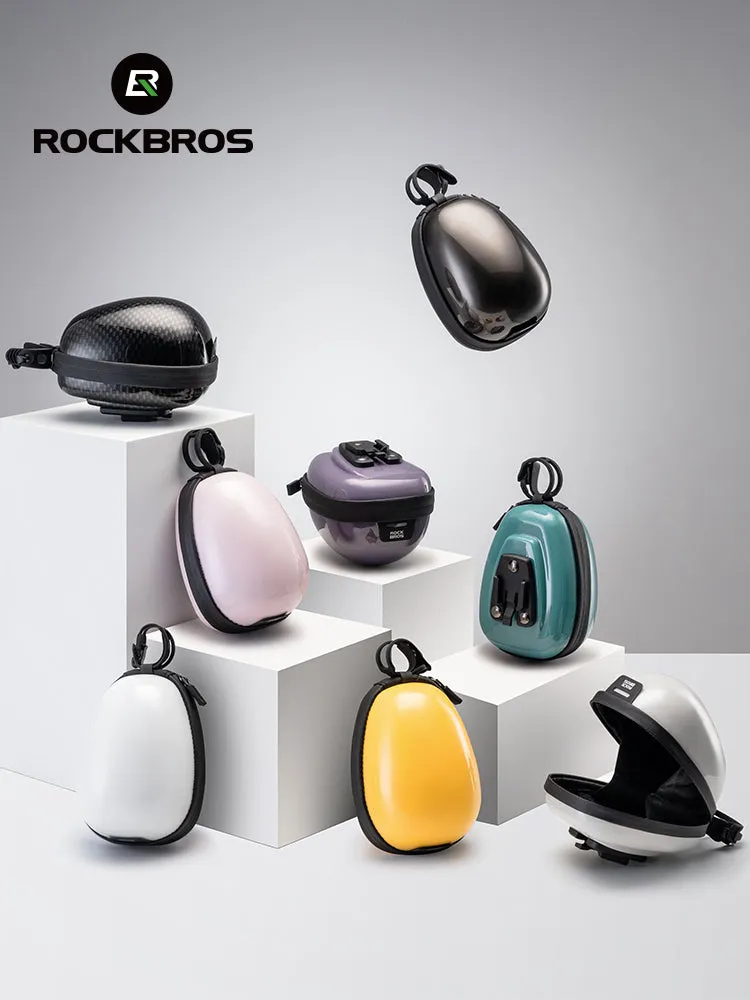 ROCKBROS 0.4L Hard Shell Bicycle Tailbag Lightweight Convenient Portable Saddle Bag
