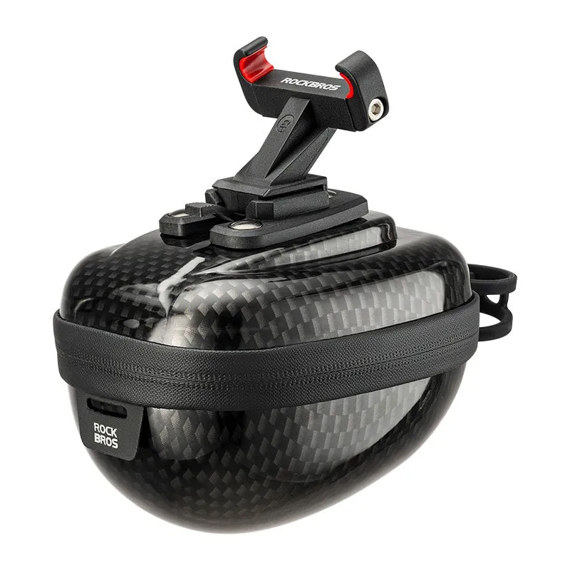 ROCKBROS 0.4L Hard Shell Bicycle Tailbag Lightweight Convenient Portable Saddle Bag