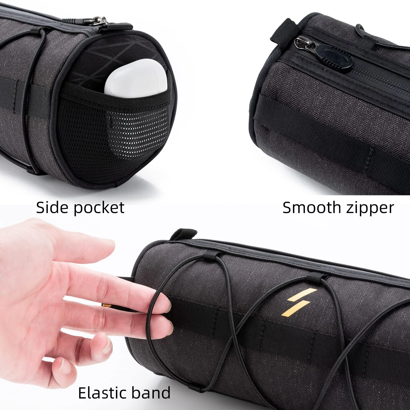 ROCKBROS Small Handlebar Bag Handy Front Bike Storage Pouch with Shoulder Strap Ideal