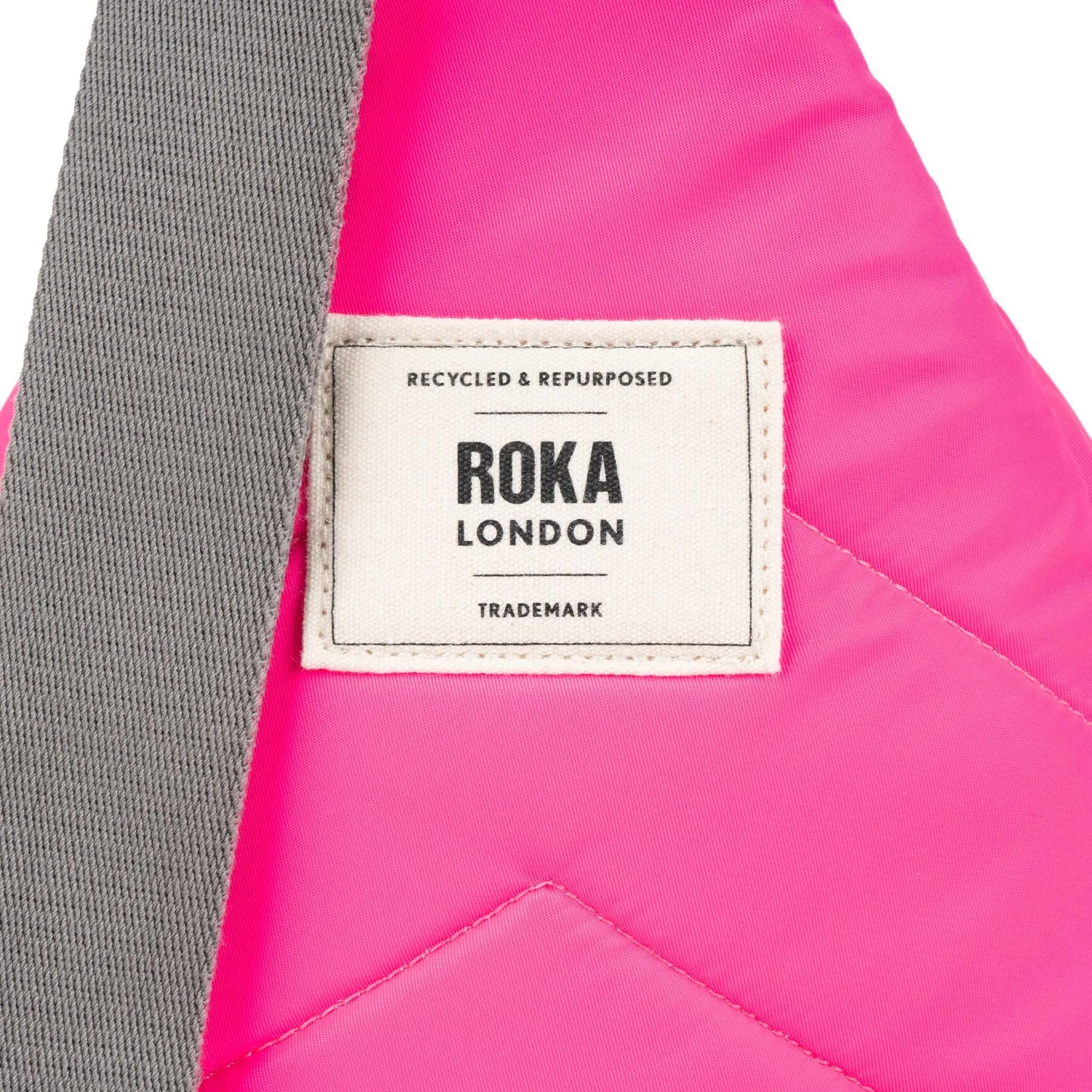 ROKA Willesden B Large Recycled Nylon Bag - Neon Pink