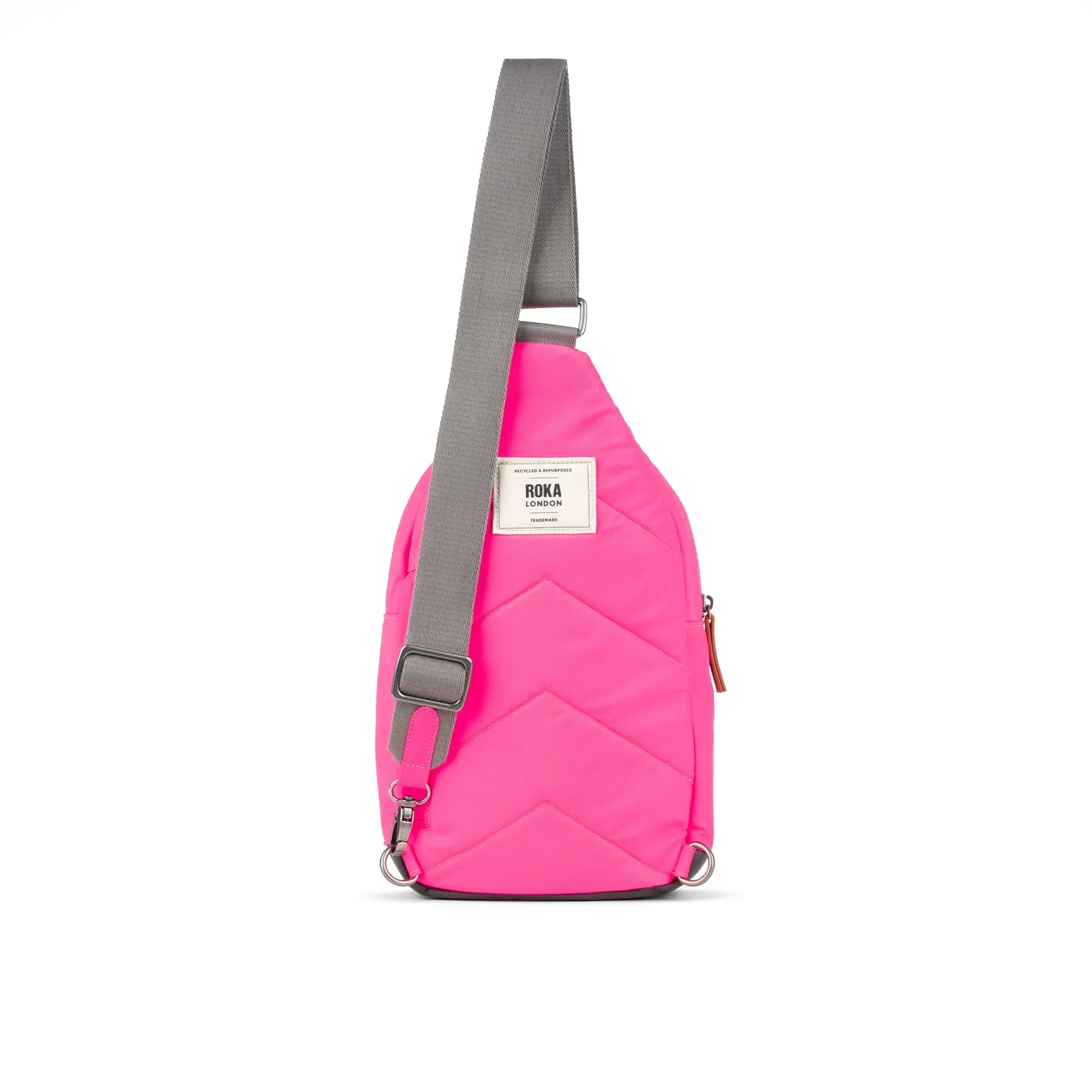 ROKA Willesden B Large Recycled Nylon Bag - Neon Pink