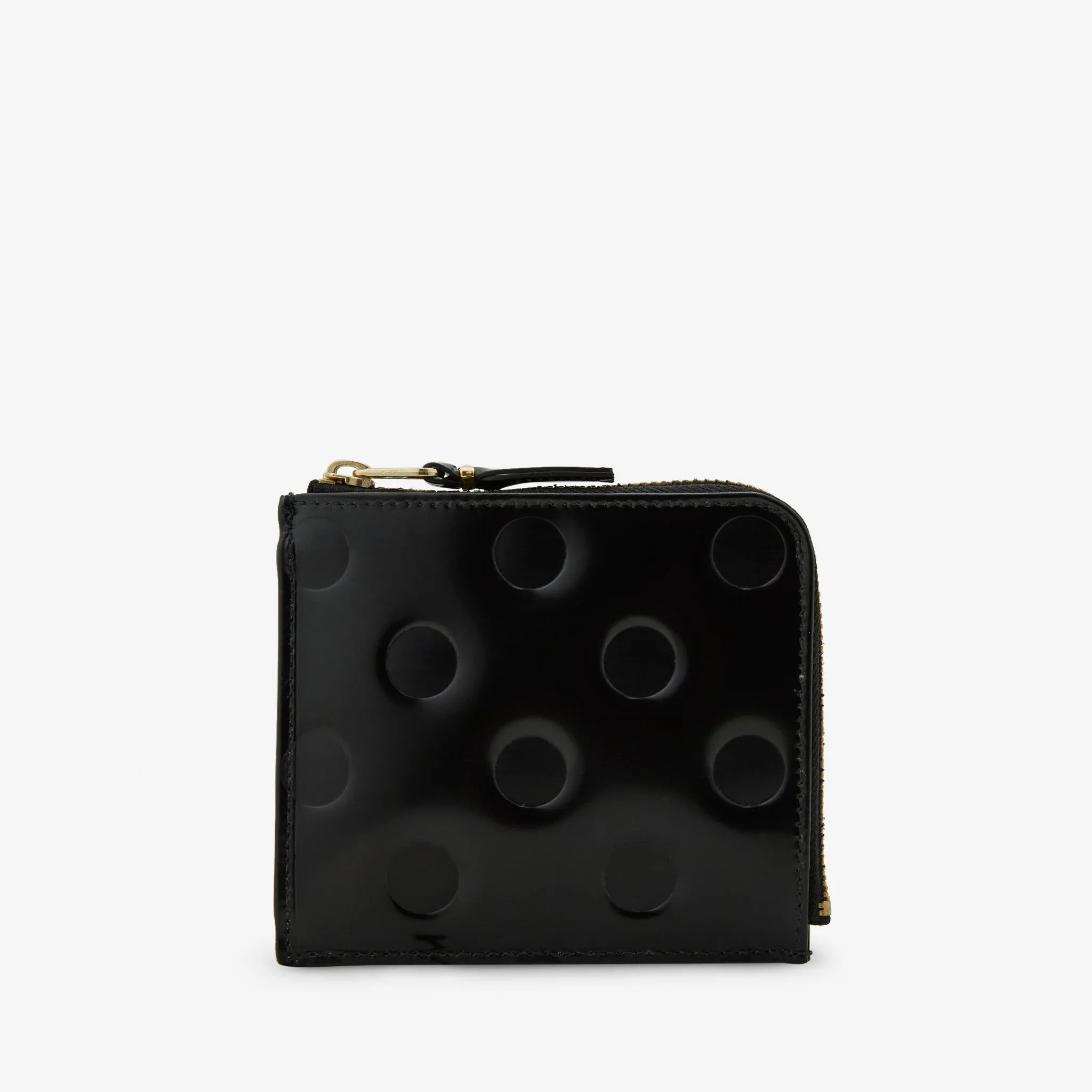 SA3100NE Polka Dots Embossed Wallet Black