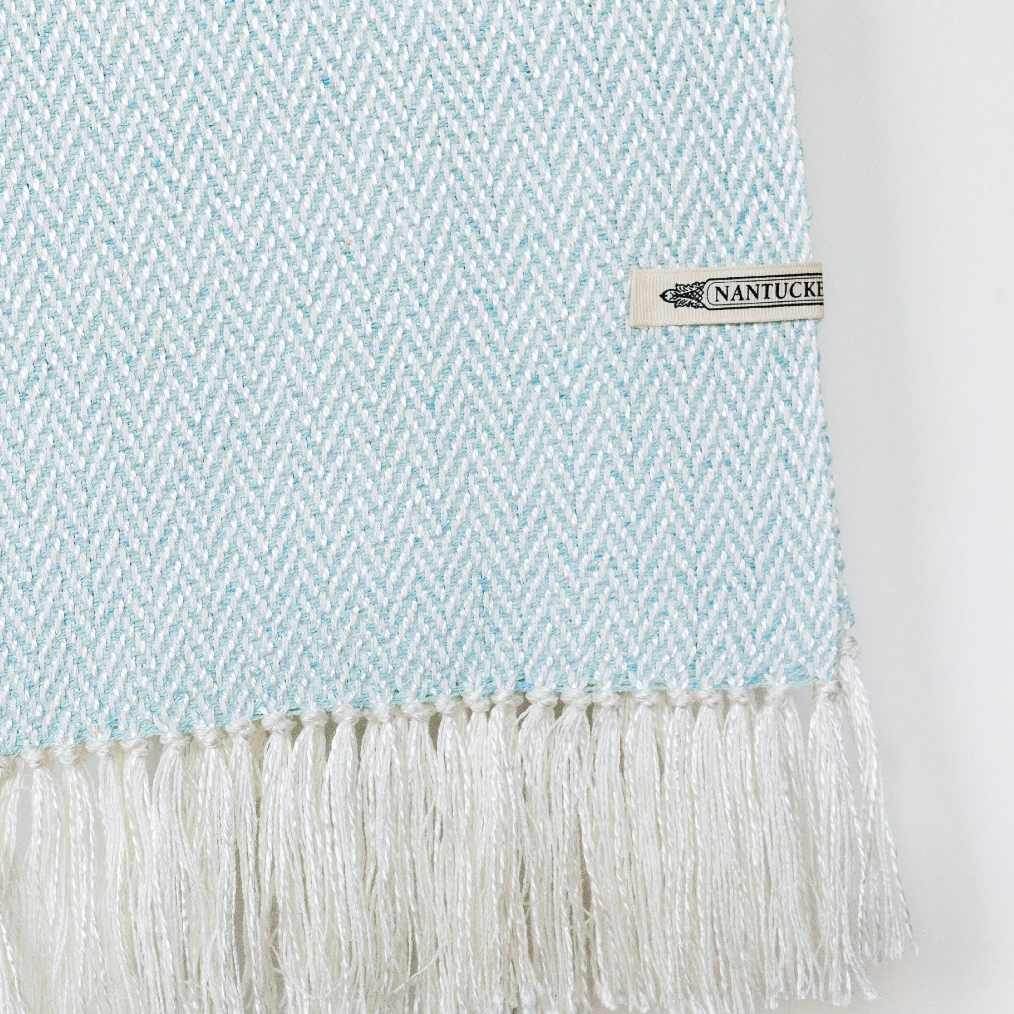 Seafoam Handwoven Silk Scarf