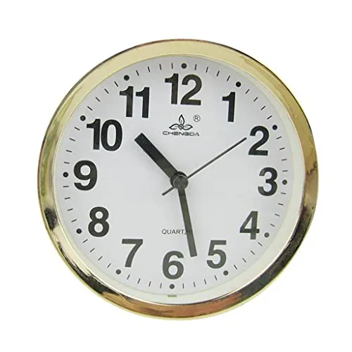 SILNOVO® Modern Multi Shaped Desk Clock Quartz Clock Gold Frame Home Decor Round