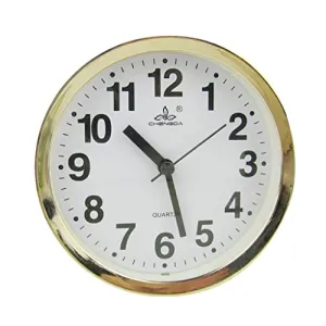 SILNOVO® Modern Multi Shaped Desk Clock Quartz Clock Gold Frame Home Decor Round