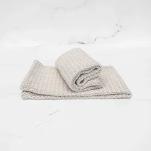 Silver Gray Handwoven Kitchen Towel