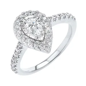 Silver (SLV 995) & Cubic Zirconia Stunning Fashion Ring - 3/4 CTW