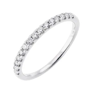 Silver (SLV 995) Cubic Zirconia Band - 1/4 ctw