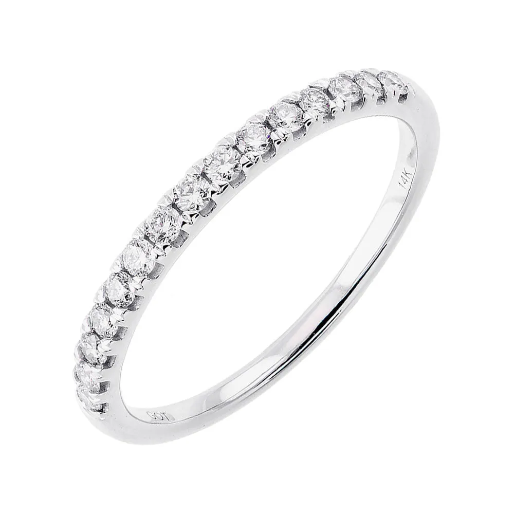 Silver (SLV 995) Cubic Zirconia Band - 1/4 ctw