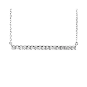 Silver (SLV 995) Cubic Zirconia Pendant -  1/4 ctw