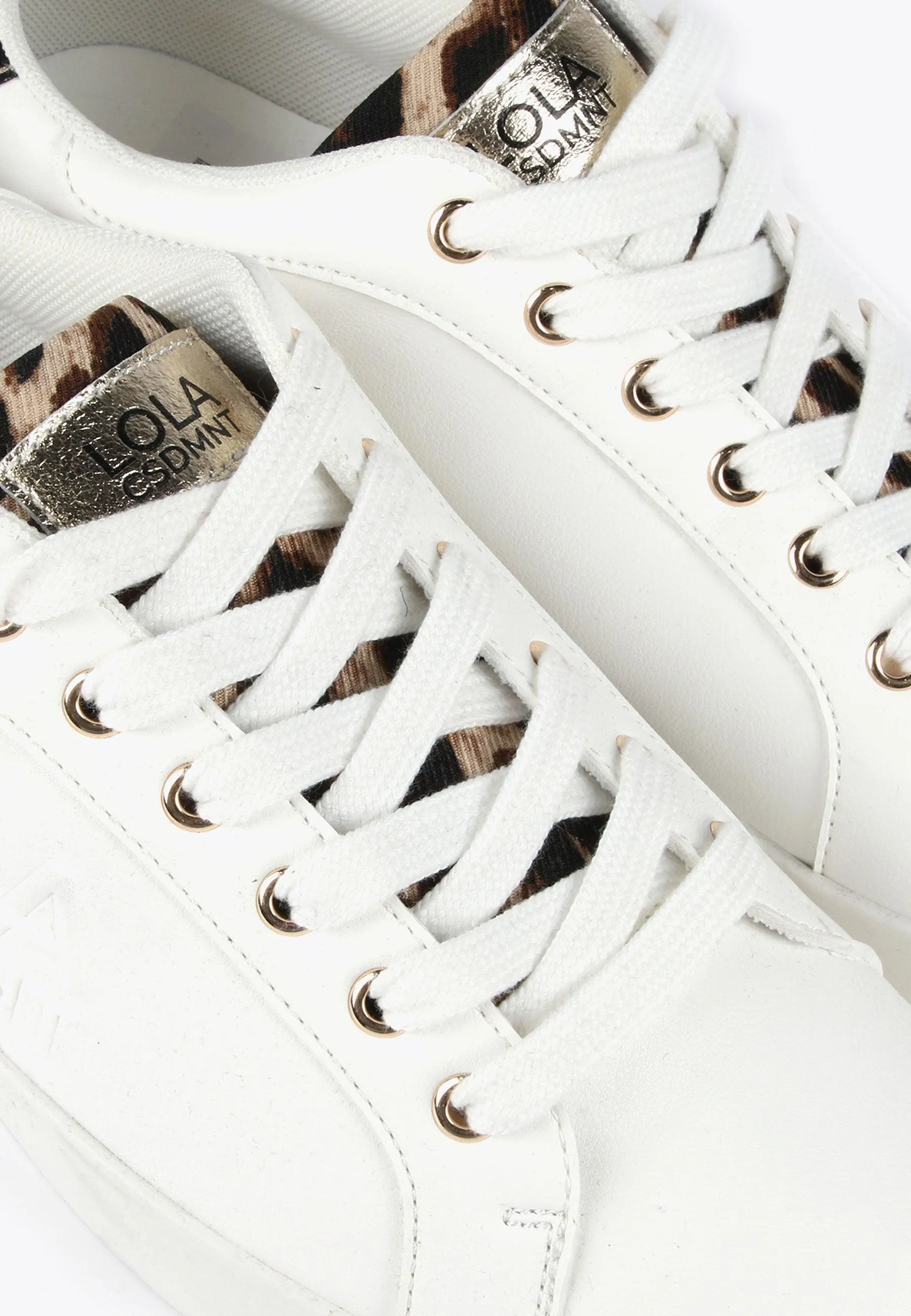 Sneakers with animal print details
