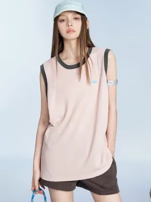 Sports Tank Top With Stitched Details