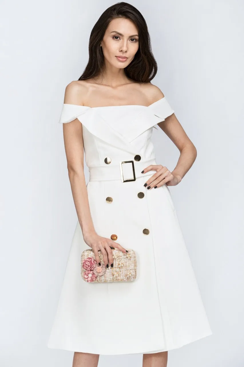 Spring Flowers Tweed Clutch