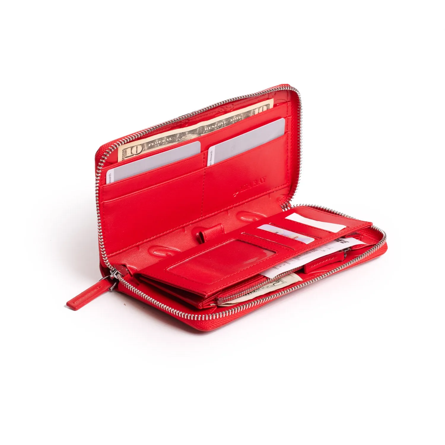 STANDARD MONOGRAM WALLET - RED