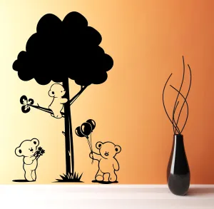 Sticker Hub 'Baby Bear Family' Wall Sticker DKHS0564L