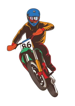 Sticker Hub Bike Rider Wall Sticker 67cm X 38cm AS226