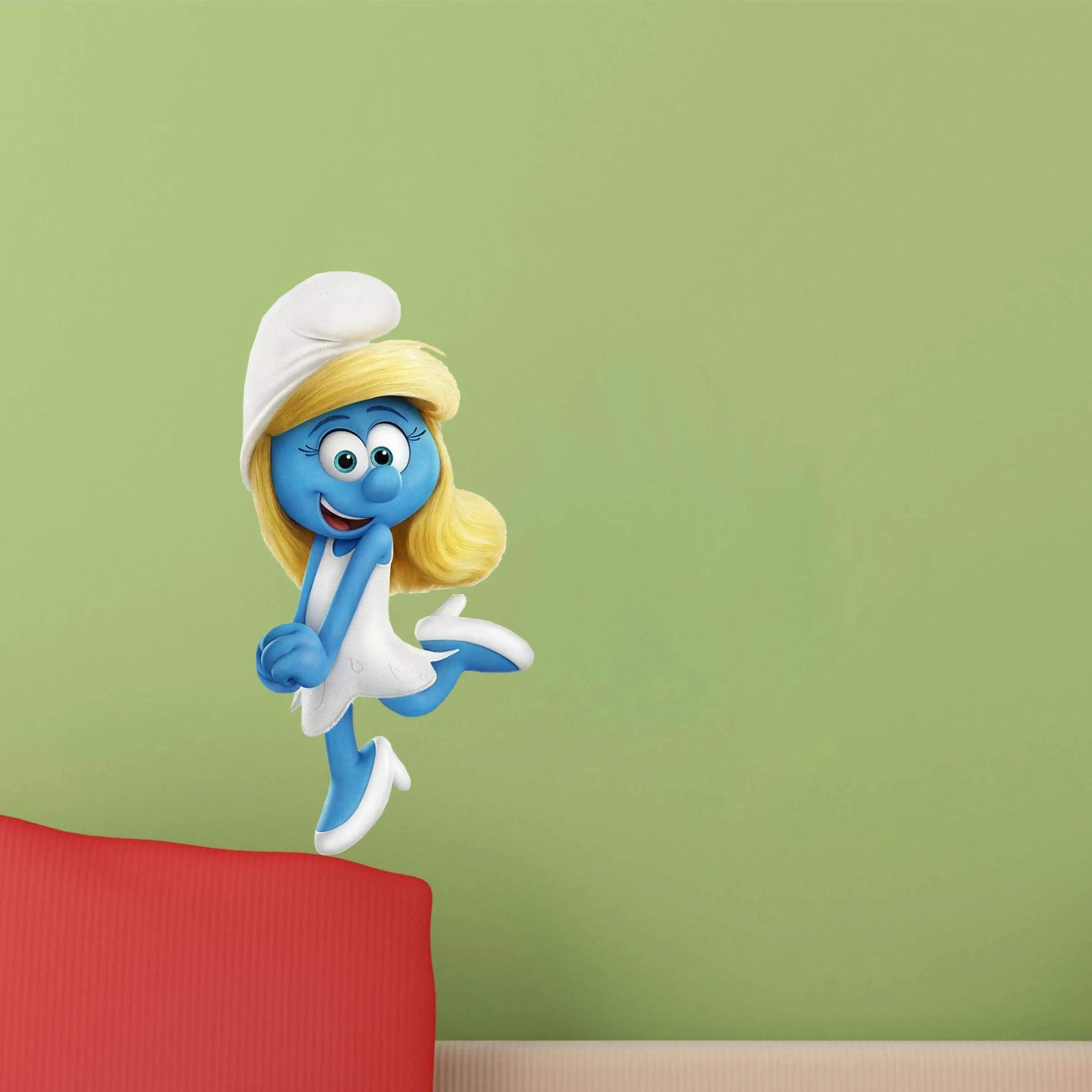 Sticker Hub Smurf Wall Sticker Decorative Wall Sticker(45Cm X23Cm) BS995