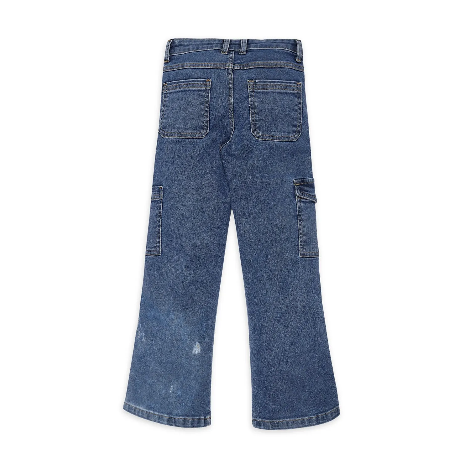 Straight Denims With Pocket Details