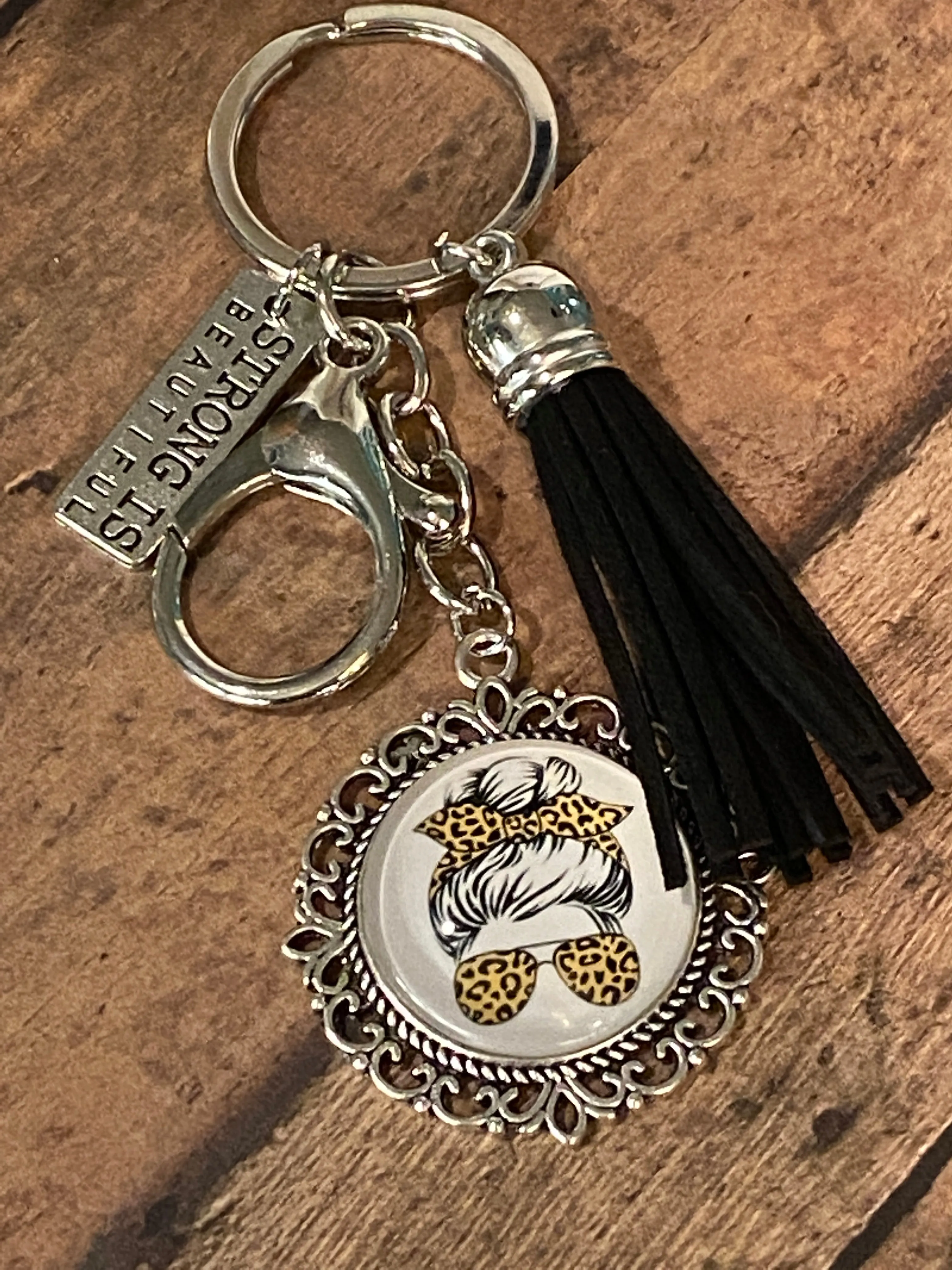 STRONG IS BEAUTIFUL Keychain