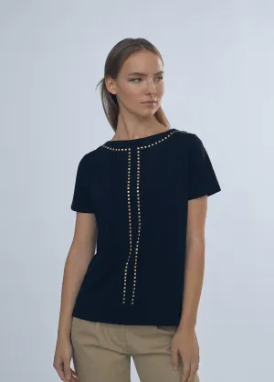 T-shirt with stud details