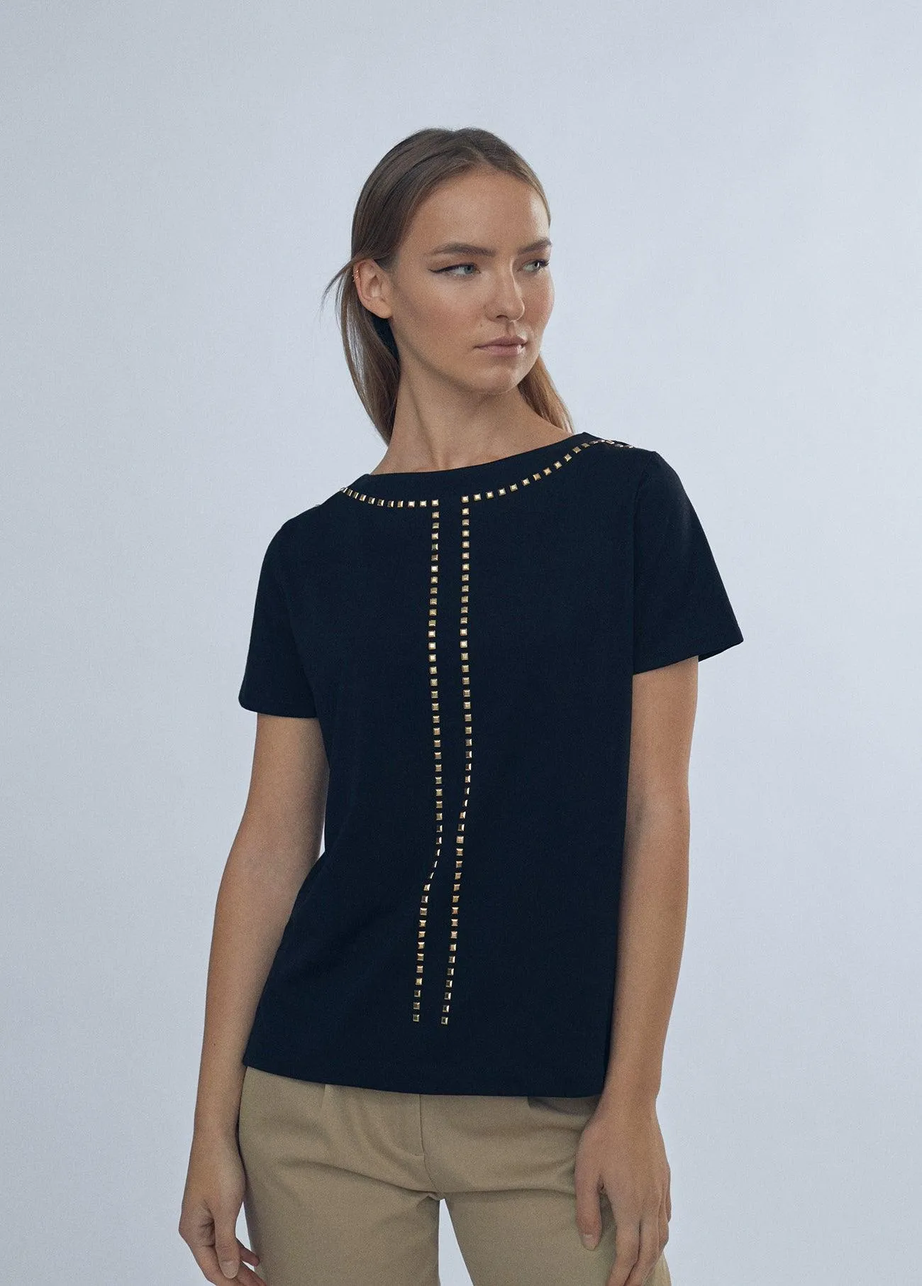 T-shirt with stud details