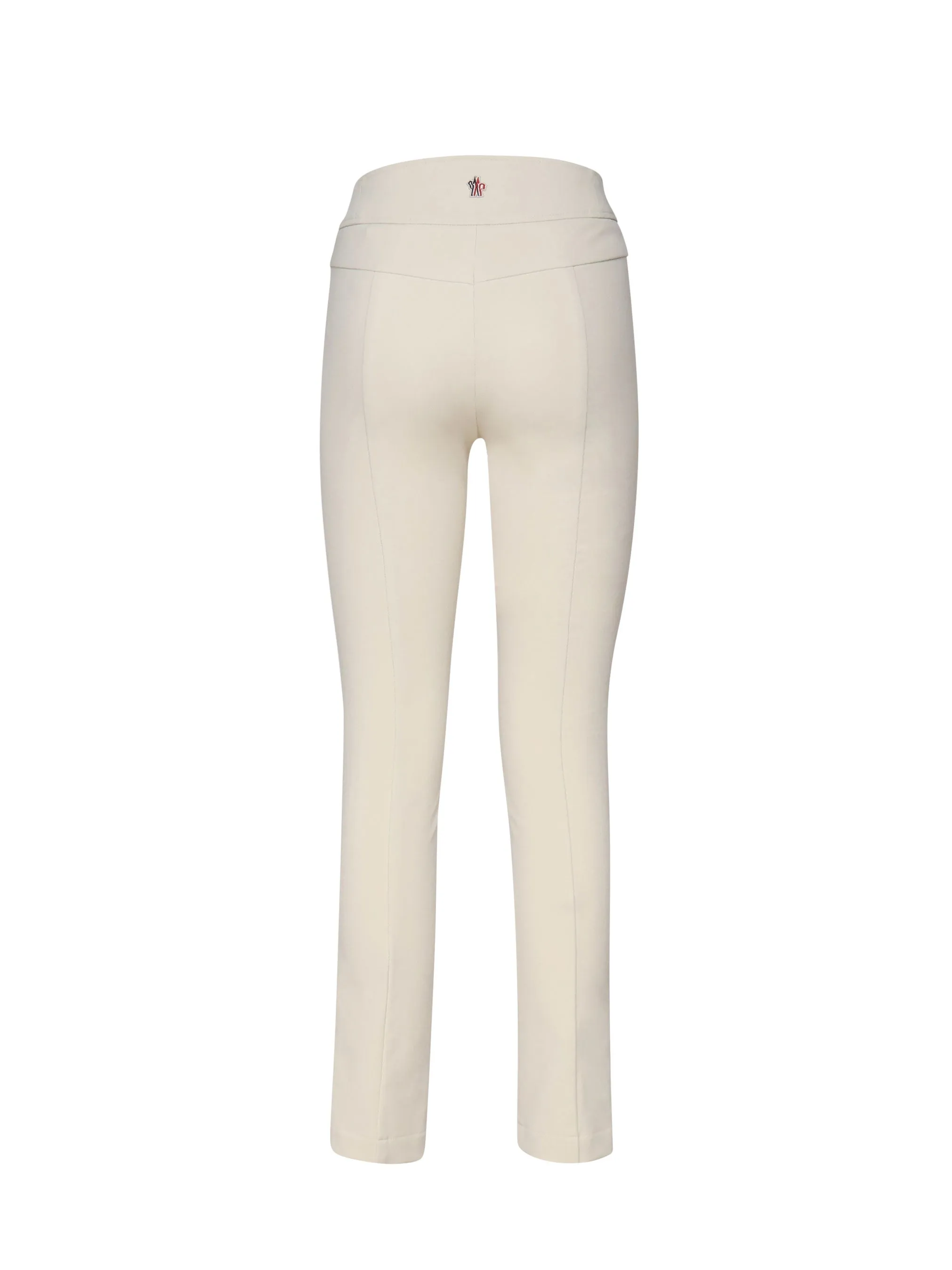 Technical Cream Trousers with Contrast Details