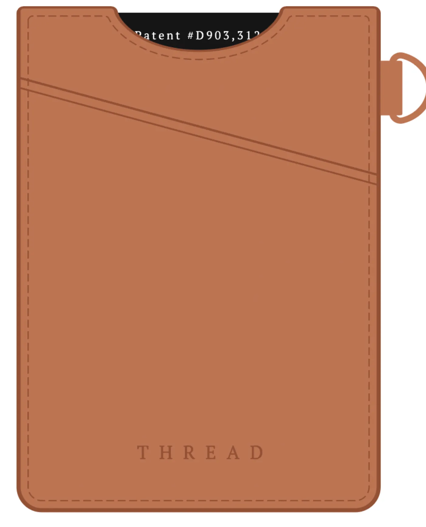 Terra Cotta Vertical Wallet