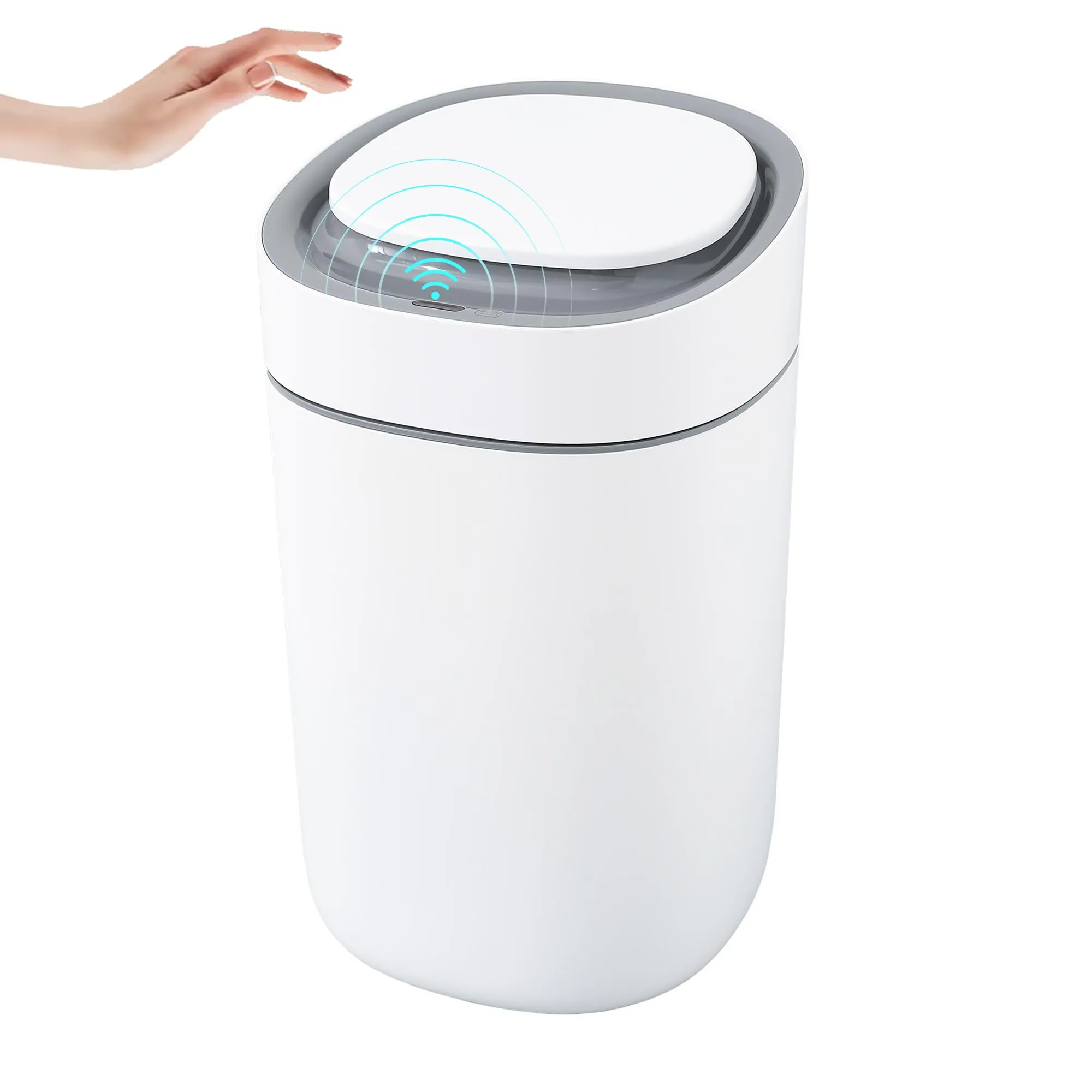 The Better Home 15L Automatic Smart Sensor Dustbin With Lid | Small Dustbin For Kitchen | Plastic Dustbin For Bathroom | Dustbin For Bedroom & Office | Waterproof | White