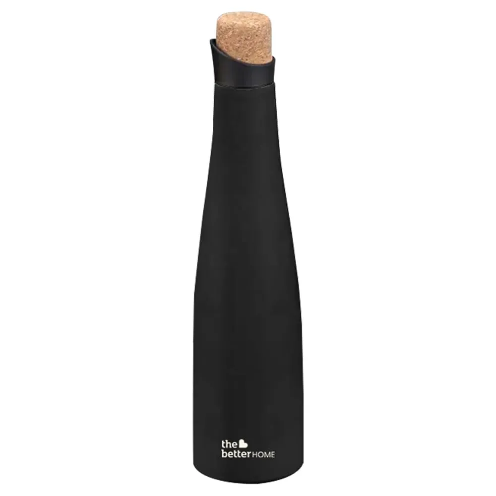 The Better Home Insulated Stainless Steel Water Bottle With Cork Cap | 18 Hours Insulation | Pack Of 4-750ml Each | Hot Cold Water For Office School Gym | Leak Proof & BPA Free | Silver Colour