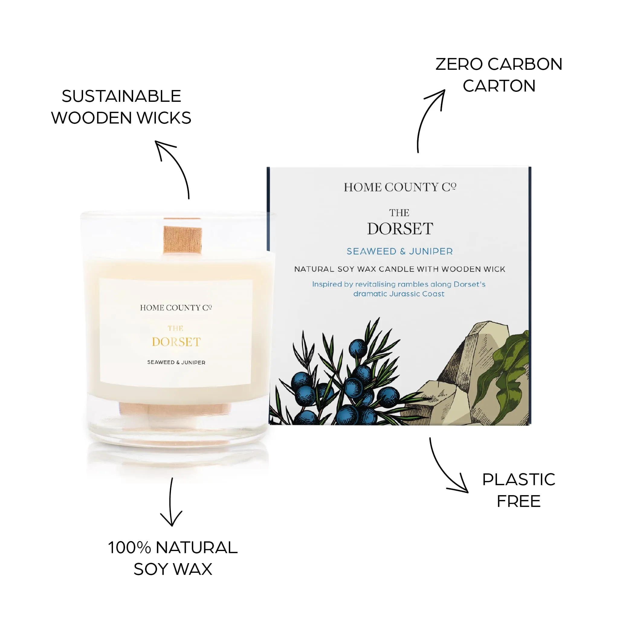 The Dorset - Seaweed and Juniper Candle