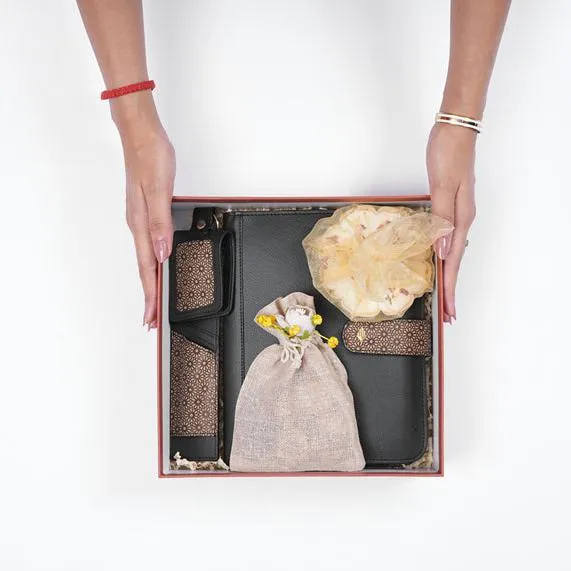 The Mindful Moments Gift Box | Perfect for Diwali and Holiday Gifting- Set in Black