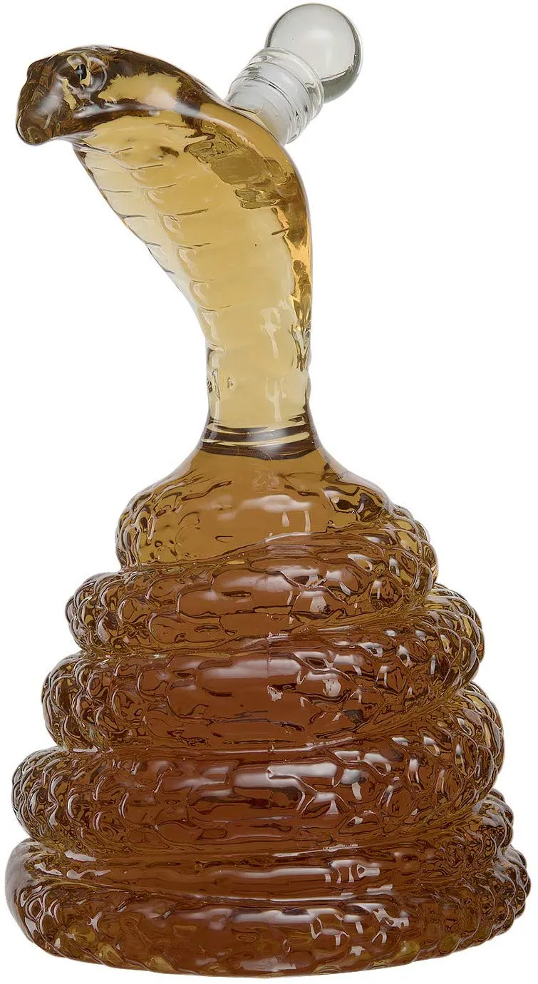 The Wine Savant King Cobra Snake Whiskey Decanter